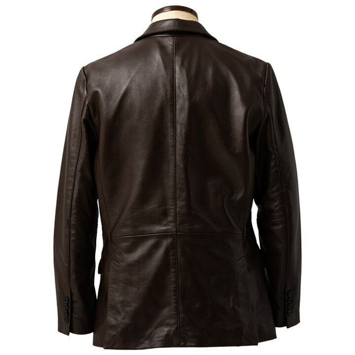 楽天市場】LIUGOO 本革 レギュラーフィットレザーテーラードジャケット  