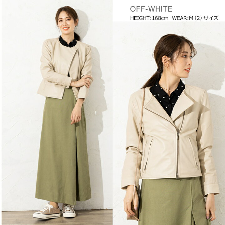楽天市場】【20周年記念10%OFFクーポン】LIUGOO 本革 ノーカラーダブル 