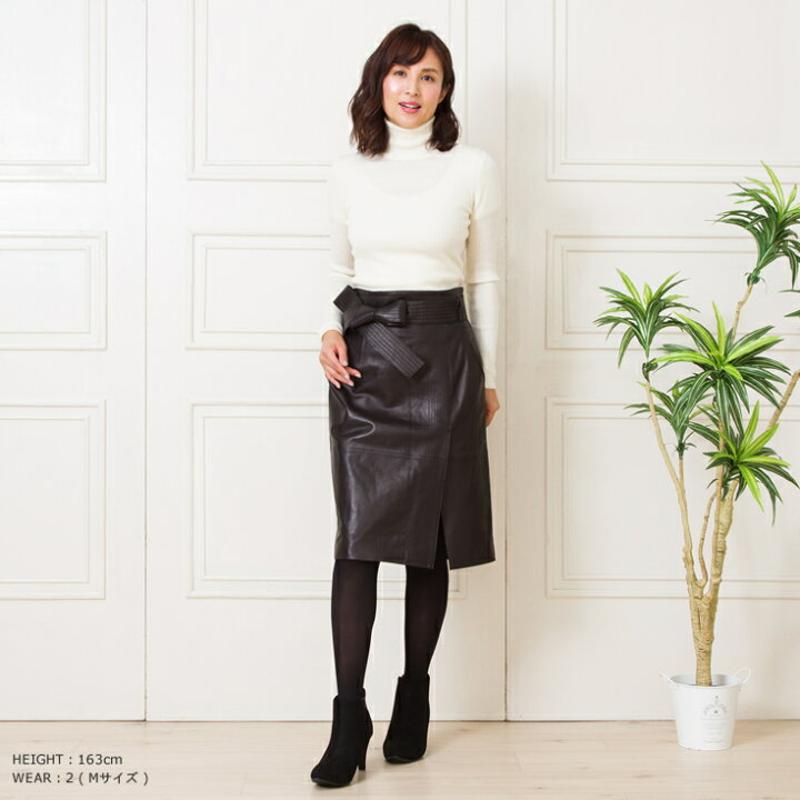 楽天市場】FILLMORE 本革 タイトスカート レザースカート レディース  
