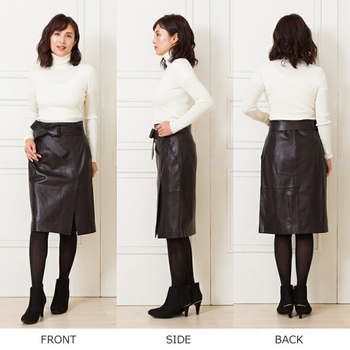 楽天市場】FILLMORE 本革 タイトスカート レザースカート レディース  