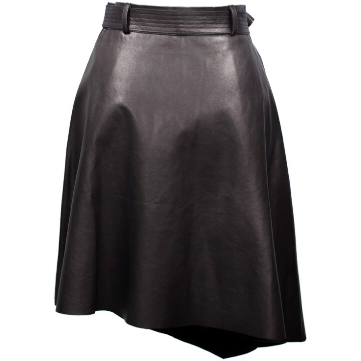 楽天市場】FILLMORE 本革 アシンメトリーフレアスカート レザー  
