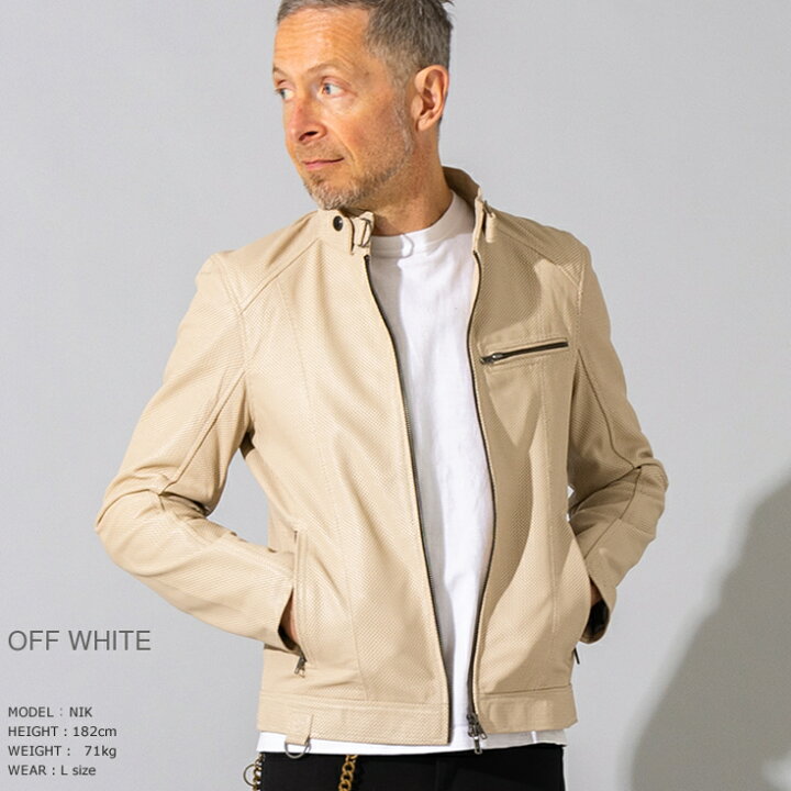 楽天市場】Liugoo Leathers 本革 メッシュレザー シングルライダース 