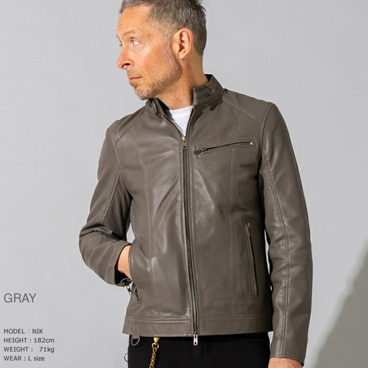 楽天市場】Liugoo Leathers 本革 メッシュレザー シングルライダース