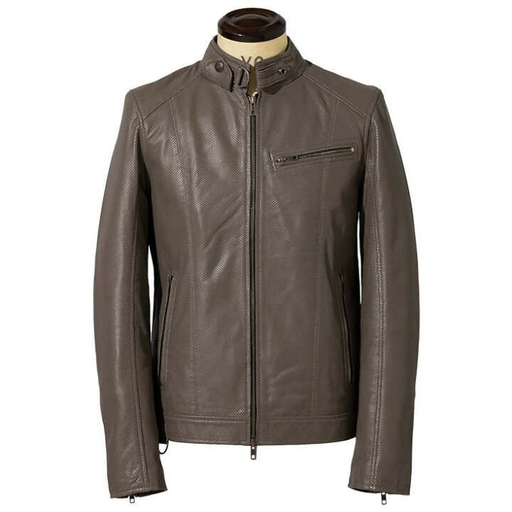 楽天市場】Liugoo Leathers 本革 メッシュレザー シングルライダース 