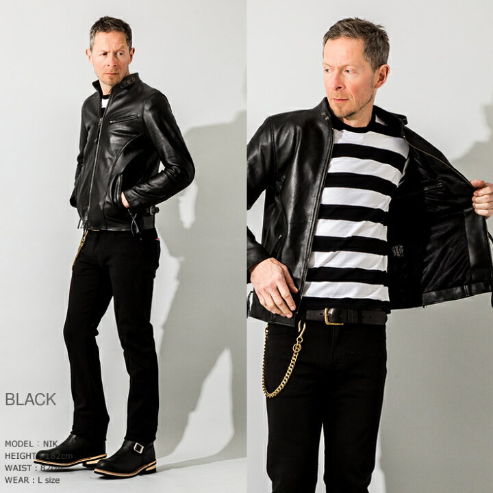 楽天市場】Liugoo Leathers 本革 メッシュレザー シングルライダース 