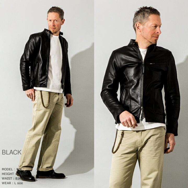 楽天市場】Liugoo Leathers 本革 メッシュレザー シングルライダース