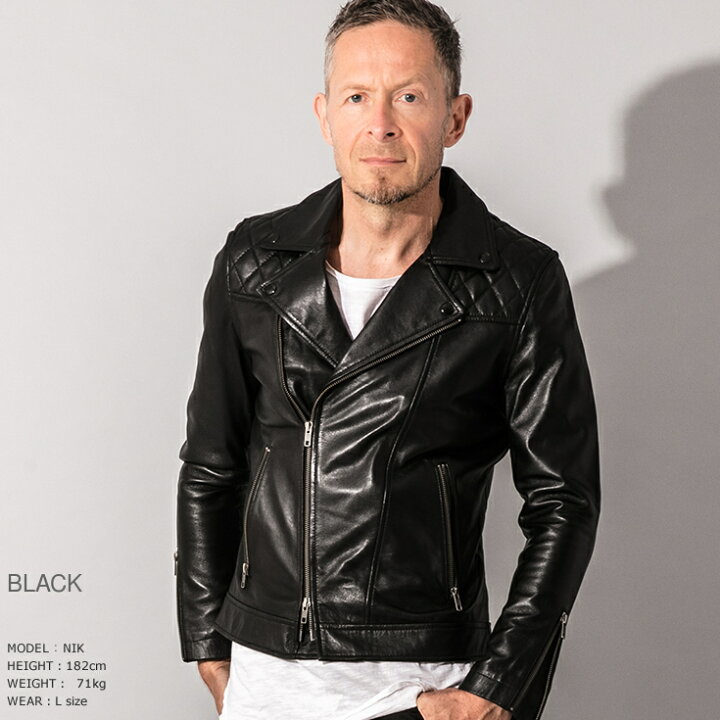 楽天市場】Liugoo Leathers 本革 パッドダブルライダースジャケット 