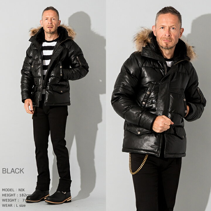 楽天市場】Liugoo Leathers 本革 N-3Bフライトジャケット レザーダウン 