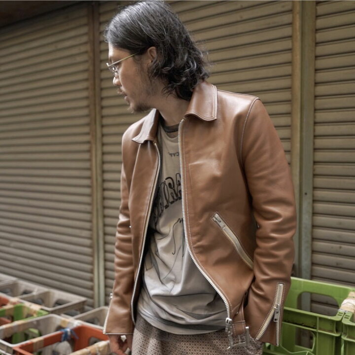 楽天市場】VALLET 本革 シングルライダースジャケット メンズ 