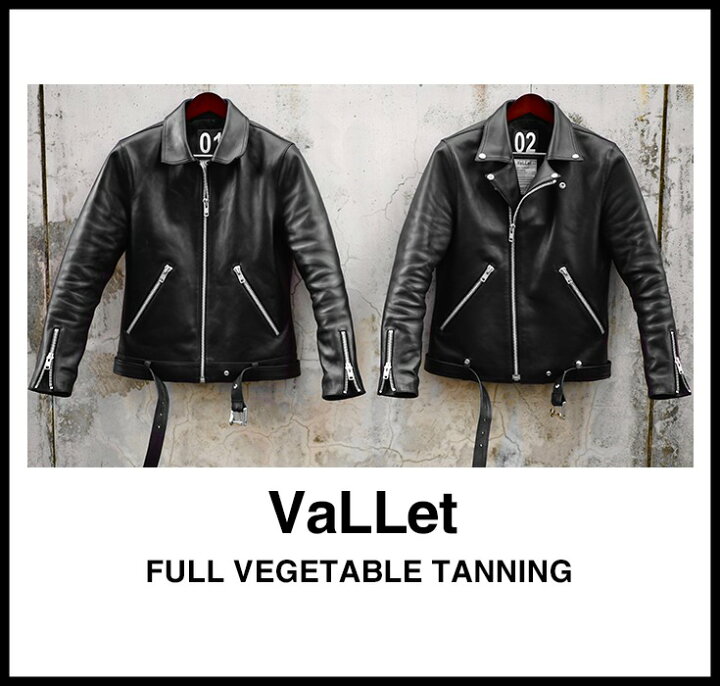 楽天市場】VALLET 本革 シングルライダースジャケット メンズ 