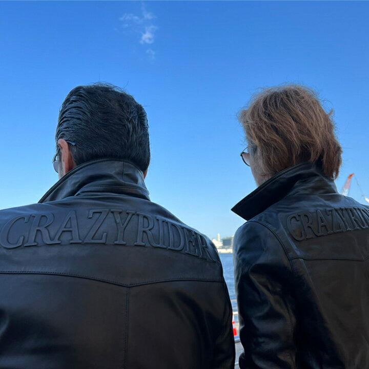 CRAZYJET クレイジージェット ウール レザー ライダースジャケット 