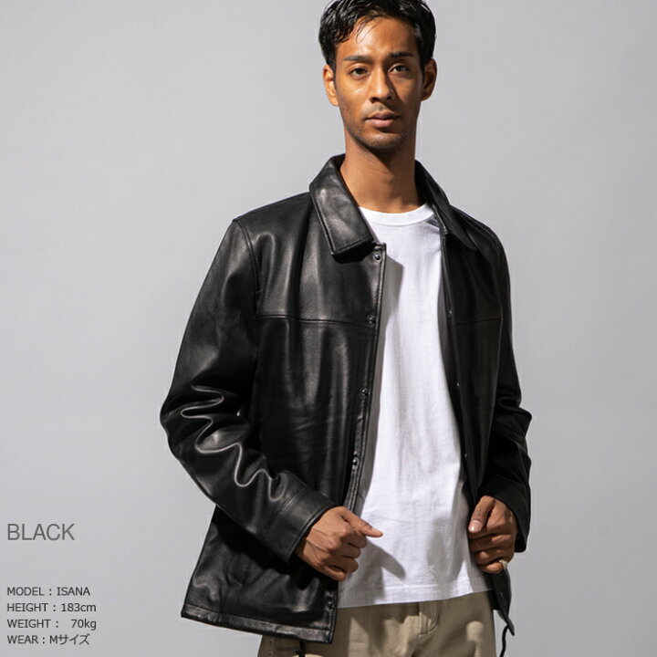 楽天市場】Liugoo Leathers 本革 コーチジャケット メンズ リューグー  