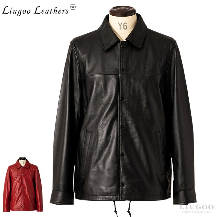 楽天市場】Liugoo Leathers 本革 コーチジャケット メンズ リューグー 