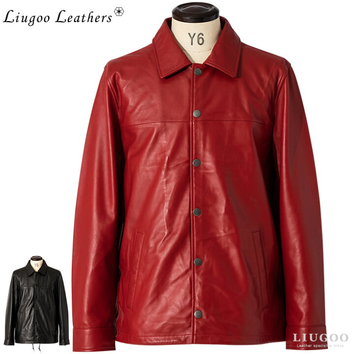 楽天市場】Liugoo Leathers 本革 コーチジャケット メンズ リューグー  