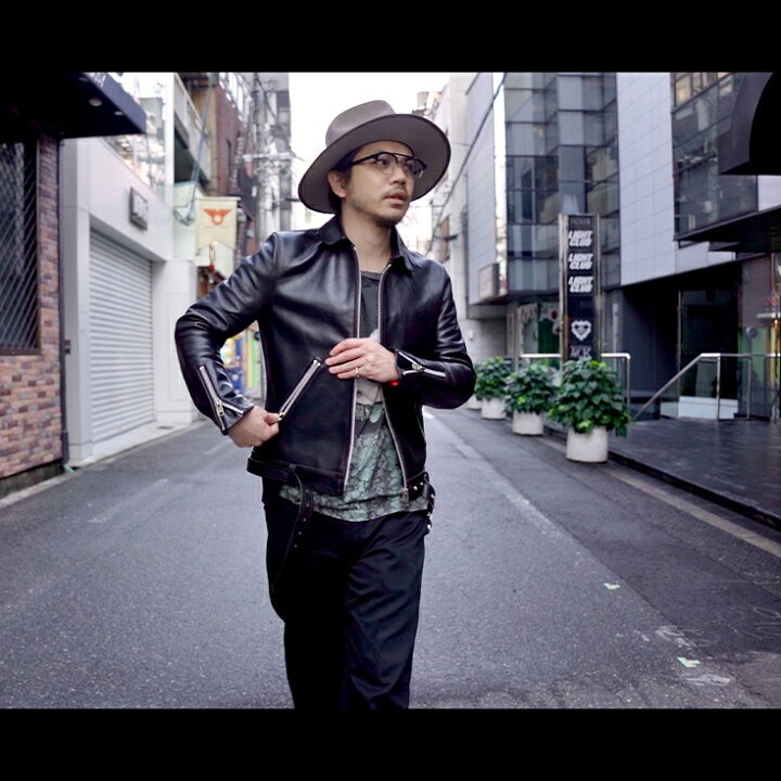 楽天市場】VaLLet 本革 シングルライダースジャケット メンズ 