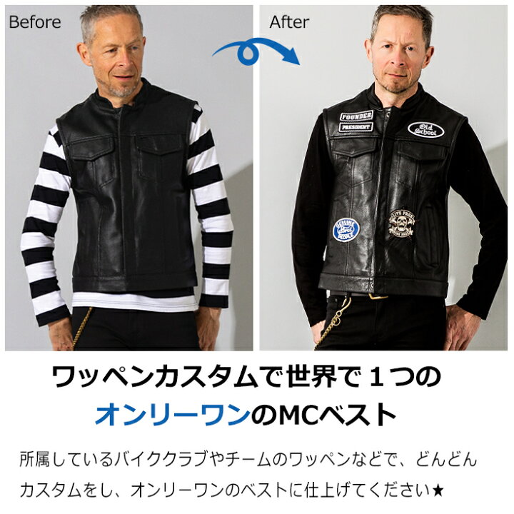 楽天市場】Liugoo Leathers 本革 メッシュレザーバイカーベスト メンズ 