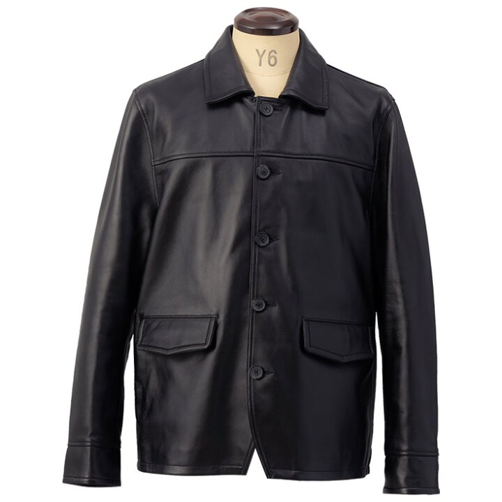 楽天市場】Liugoo Leathers 本革 カーコート メンズ リューグー 