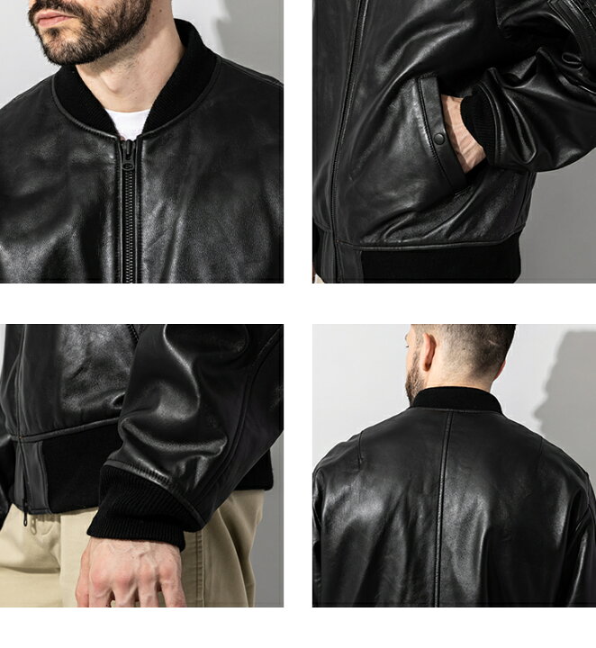 楽天市場】【20周年記念10%OFFクーポン】Liugoo Leathers 本革 MA-1 
