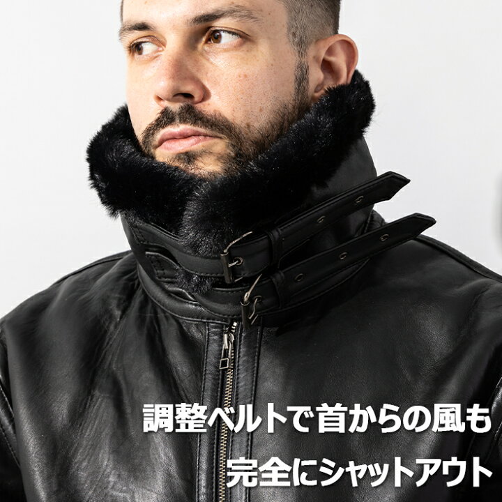 楽天市場】Liugoo Leathers 本革 B-3フライトジャケット メンズ 