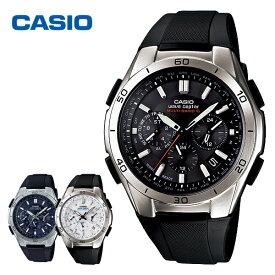 CASIO カシオ 腕時計 メンズ クロノグラフ ソーラー 電波時計 日付 曜日表示 アナログ 紳士 男性用 ストップウォッチ タイマ一 時刻アラーム 薄型 WVQ-M410-1AJF