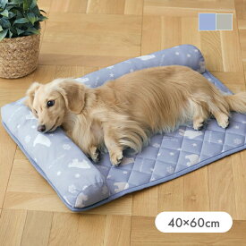 ペットベッド あごのせ ペットパッド 「白くま」 40×60cm ペット クッション 接触冷感 洗える ひんやりマット 犬 猫 クールマット 夏用 涼感