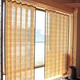 竹カーテン 竹すだれ すだれカーテン 天然竹 アコーディオンカーテン 日よけ 日除け 小2本組 100×168cm 日差し 紫外線対策 すだれ 室内 孟宗竹