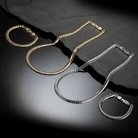 磁気ネックレス 健康アクセサリー 日本製 メンズ 男性用 ネックレス 天然ダイヤ付き ゴールド プラチナ おしゃれ 肩こり 首コリ ヘリンボーンタイプ [ネックレス単品]