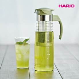 HARIO ハリオ 耐熱ガラス製 かご網付き水出し茶ポット 1.2L 水出し茶 ガラスポット 茶こし付き ピッチャー ティーポット 食洗機対応