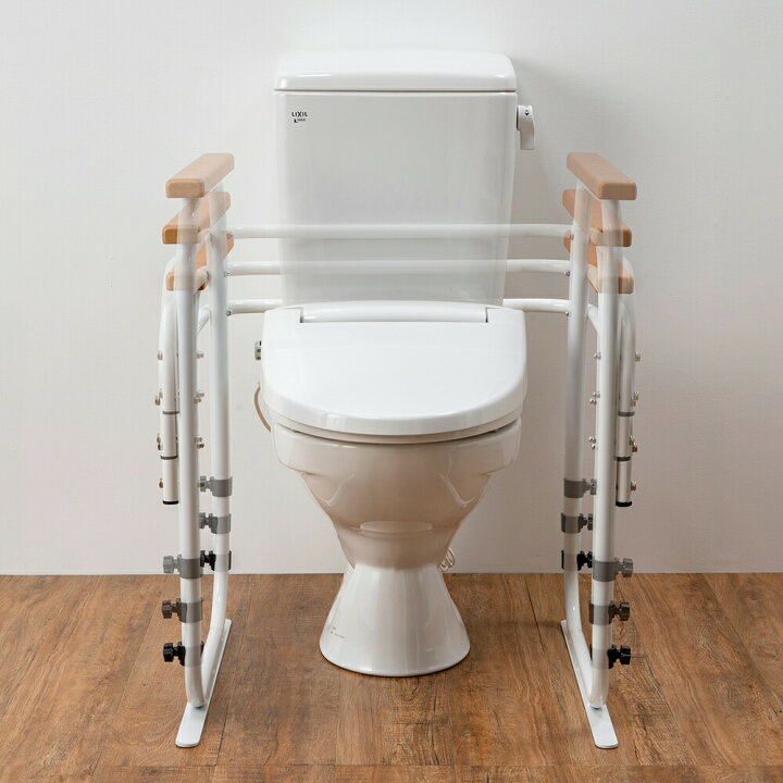 楽天市場】トイレ手すり 洋式トイレ用 手すり 手摺 高さ調節可能 置く 