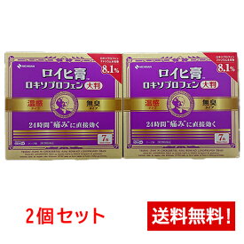 【第2類医薬品】ニチバン ロイヒ膏ロキソプロフェン大判 7枚入り 2個セット