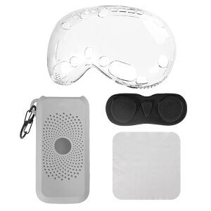 Vision Pro�ی�Z�b�g Vision Pro �P�[�X 4in1 �ϏՌ� �_�炩��TPU�f�� �ی�P�[�X �ی�V�[�g �N���[�j���O�N���X �d���\�t�g�P�[�X �ی�V�F���J�o�[ �ʋC�� VR�A�N�Z�T���[ �����V�F���J�o�[ �{��