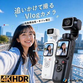 ＼新色追加！／アクションカメラ 手ぶれ補正【自動顔追尾】4K VLOGカメラ ビデオカメラ SDカード タッチパネル 高画質 7500万画素 デジカメ 1.7インチ スポーツカメラ ポケットカメラ 2400mAh 自撮り 4倍ズーム 撮影 YouTube プレゼント 初心者 子供 ギフト HJD05