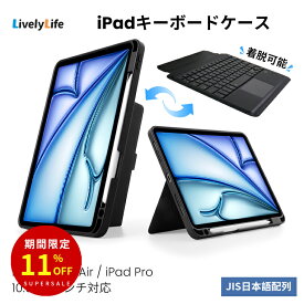 ＼スーパーSALE期間限定／iPad キーボード ケース iPad 10.9インチ 第10世代 A16 第11世代 iPad Air 11インチ 10.9インチ 第5世代 第4世代 M3 M2 横置き 縦置き 日本語配列 脱着式 タッチパット搭載 タッチパネル iPad Pro 11インチ 第1/2/3/4世代 バックライト付き ビジネス