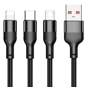 [d P[u usb 3in1 1.2m 3A }[d iPhone 14 Pro Max microUSB Type-C 3䓯ɏ[d }`[dP[u f[^] iPad CgjOP[u lightning Android Type-C ϋv iPhone Android Xperia AQUOS 
