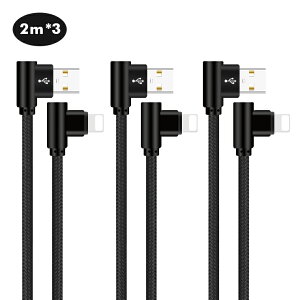 2m×3�{�Z�b�g iPhone 14 Plus 14 Pro Pro Max 13 USB�P�[�u�� ���ʌ^ L���^ iPhone 13 Pro iPhone 12 XS XR XS Max �[�d�P�[�u�� iPhone X 8 8 Plus 7 7 Plus iPad Pro Air mini �[�d�� �A�C�t�H�� �P�[�u�� �f�[�^�ʐM�� �f���h�~