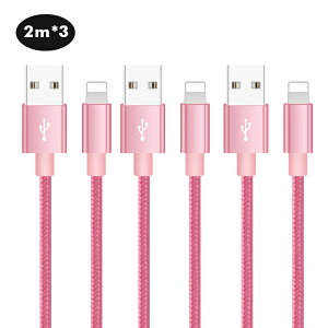 2m×3{Zbg iPhone 14 Plus 14 Pro Pro Max 13 USBP[u ʌ^ L^ iPhone 13 Pro iPhone 12 XS XR XS Max [dP[u iPhone X 8 8 Plus 7 7 Plus iPad Pro Air mini [d ACtH P[u f[^ʐM fh~