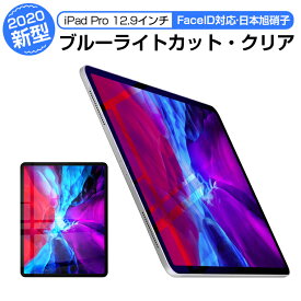 iPad Pro 12.9 2022 ガラスフィルム ブルーライトカット アイパッド 液晶保護フィルム 12.9 インチ FaceID対応 日本板硝子 2.5D 耐衝撃 硬度9H 指紋防止 気泡ゼロ 高感度タッチ 送料無料 プレゼント