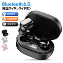 【Bluetooth6.0 認証済】イヤホン Bluetooth ワイヤレス イヤホン マイク付き ブルートゥースイヤホン 瞬時接続 Hi-Fi重低音 iPhone Android Type-C イヤホン Siri対応 超軽量 通話 バッテリー電量表示 片耳/両耳 電話会議 LL03