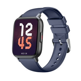 LivelyLife スマートウォッチ レディース 体表面温度測定 iPhone 15シリーズに対応 1.85インチ大画面 心拍数測定 スマートウォッチ android 対応 24時間健康管理 着信通知 歩数計 スマートブレスレット 腕時計 アラーム 1.85インチ 日本語表示 QS16 PRO 敬老の日