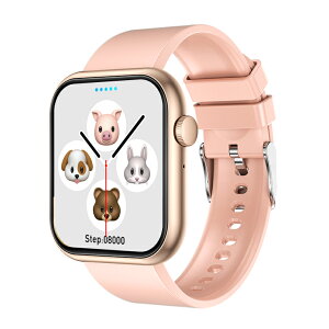 LivelyLife X}[gEHb` iPhone AndroidΉ fB[X Y ʘb@\ 24ԌNǗ 1.96C` Bluetooth5.2 X}[guXbg  畆ϓm v IP67h Y Mʒm
