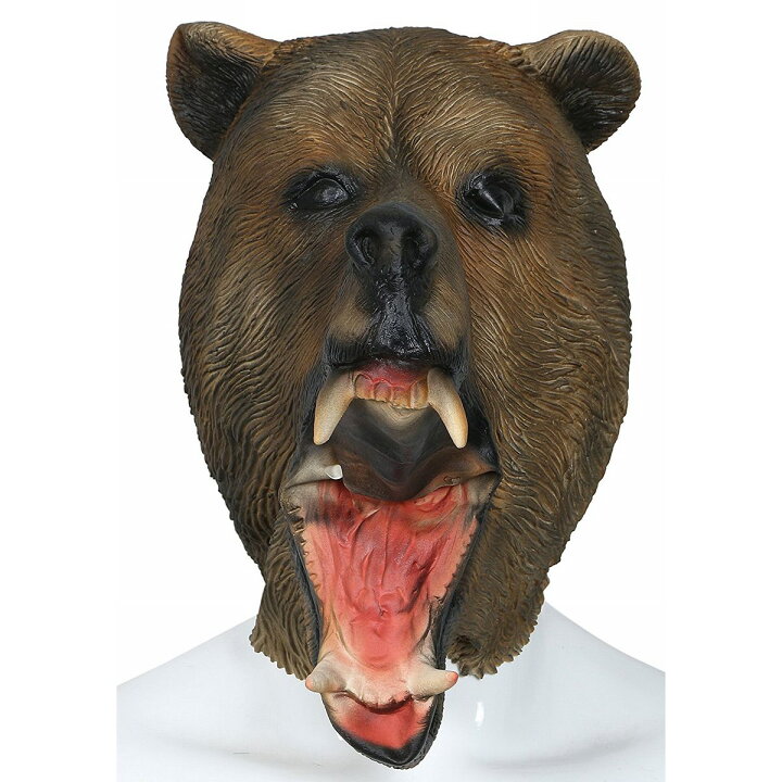 楽天市場 送料無料 リアル アニマルマスク ハロウィン マスク 動物 被り物 かぶり もの クマ コスチューム アニマル 演劇 小道具 パーティー 宴会 ネタ 学園祭 コスプレ ハロウィン 文化祭 お化け屋敷 野獣 マスク おもしろ かぶりもの 仮装 グッズ 面白