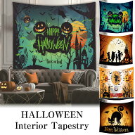 タペストリー ハロウィン 大判 巨大 玄関 かわいい 壁掛け パーティー 撮影 背景 イベント 黒猫 かぼちゃ…