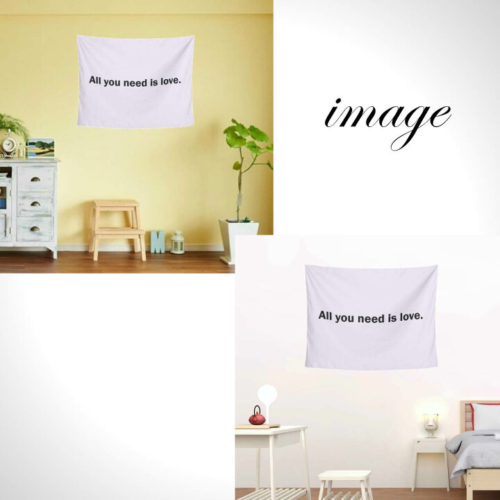 楽天市場 タペストリー 英語 愛 格言 名言 All You Need Is Love アインシュタイン ピカソ シンプル 英字 アルファベット 北欧 インテリア おしゃれ 部屋 飾り付け 壁 ポスター ウォールデコレーション 背景布 ファブリックポスター グッズ 小物 布 Live On