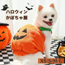 ハロウィン 犬 犬服 かぼちゃ 仮装 コスチューム コスプレ 小型犬 中型犬 パンプキン ペット 変装 着ぐるみ ドッグウェア かわいい