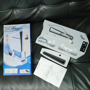 PS5 Slim �X�^���h �V�^ �c�u�� ��p�t�@�� �X�^���h ��p�p�b�h �c�u�� ���� �[�d�� USB �É� �����R�����[ �[�dLED�����v �[�d�w�������v�t ����~�� ��p�� 2�䓯���[�d