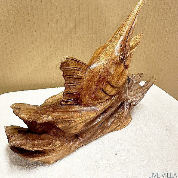 楽天市場】木彫り カジキ 魚 サカナ さかな フィッシュ 木 ウッド 