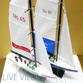 ヨット 船 帆船 置き型 置物 オブジェ インテリア 組立式