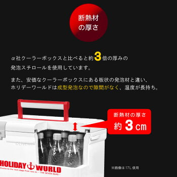 【送料無料】保冷大型クーラーボックス48L大容量【ホリデーワールドLC48L】ペットボトル40本投入口小窓付水抜き栓キャスター付日本製丈夫頑丈ステンレスバックルワラサヒラメ海釣り船釣りアウトドアフィッシング伸和10P18Jun16