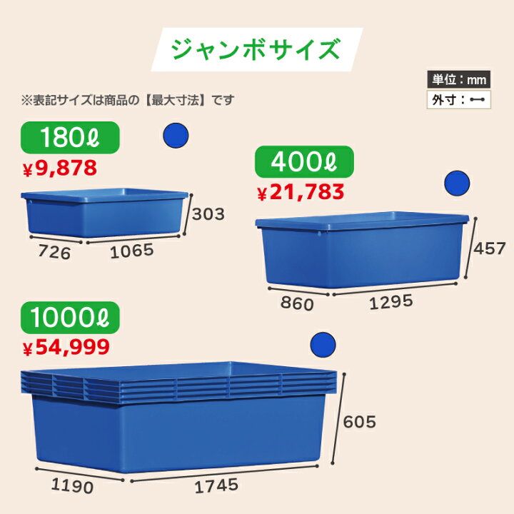 楽天市場】ブルコンテナ プラスチックフネ トロ舟 ジャンボ  