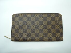 LOUIS VUITTON ルイヴィトン ダミエ ジッピーオーガナイザー 旧型 N60003 長財布 ランクA